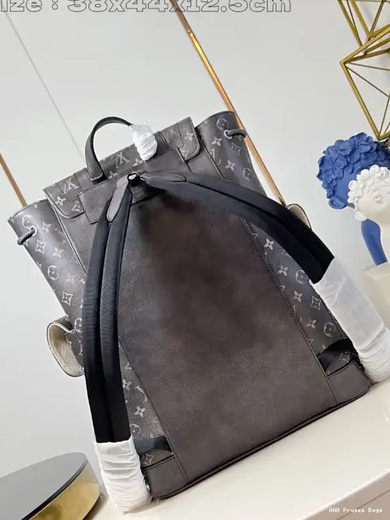 AAA Replica Ru MM-38*44*12.5CM Louis Vuitton Christopher Backpack 0701